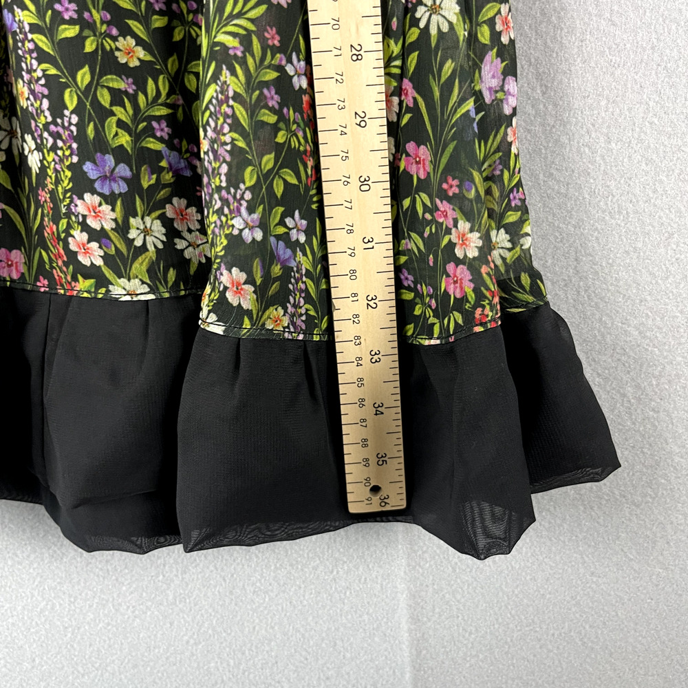 Amanda Uprichard Babydoll Dress Womens Medium Floral Whimsigoth Fairy READ - Picture 7 of 16